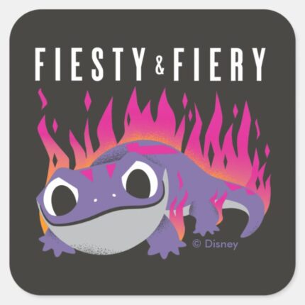 Frozen 2 Bruni Fiesty Fiery Square Sticker