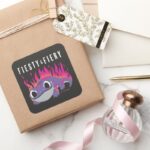 Frozen 2 Bruni Fiesty Fiery Square Sticker