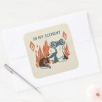 Frozen 2 Bruni In My Element Square Sticker