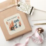 Frozen 2 Bruni In My Element Square Sticker