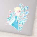 Frozen 2 Elsa Let It Go Watercolor Sticker