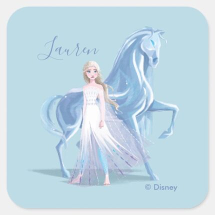 Frozen 2 Elsa The Frosted Nokk Square Sticker