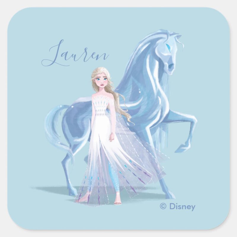 Frozen 2 Elsa The Frosted Nokk Square Sticker