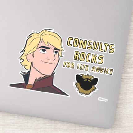 Frozen 2 Kristoff Consults Rocks Sticker