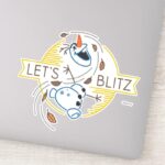 Frozen 2 Olaf Lets Blitz Sticker