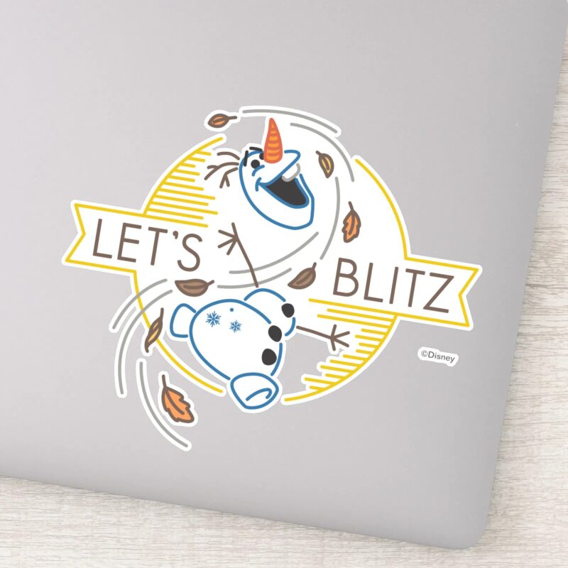Frozen 2 Olaf Lets Blitz Sticker
