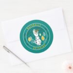 Frozen 2 Olaf Naturally Outgoing Classic Round Sticker
