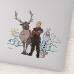 Frozen 2 Sven Kristoff Olaf Sticker