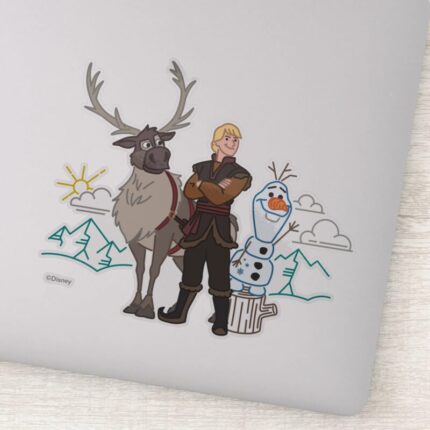 Frozen 2 Sven Kristoff Olaf Sticker