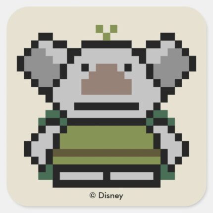 Frozen 8 Bit Troll Square Sticker