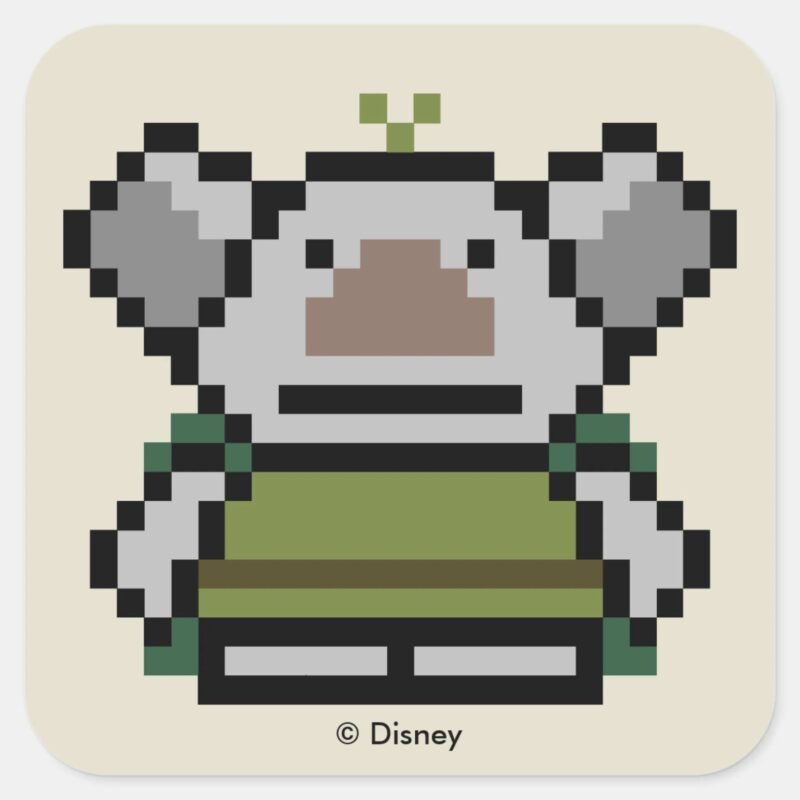 Frozen 8 Bit Troll Square Sticker