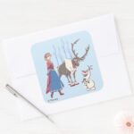 Frozen Listen To Your Heart Square Sticker