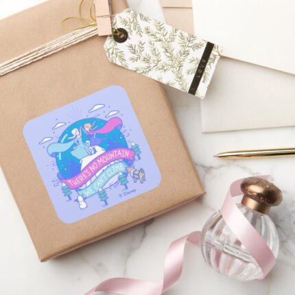 Frozen Theres No Mountains We Cant Climb Square Sticker