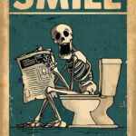 Funny Bathroom Sign Poster