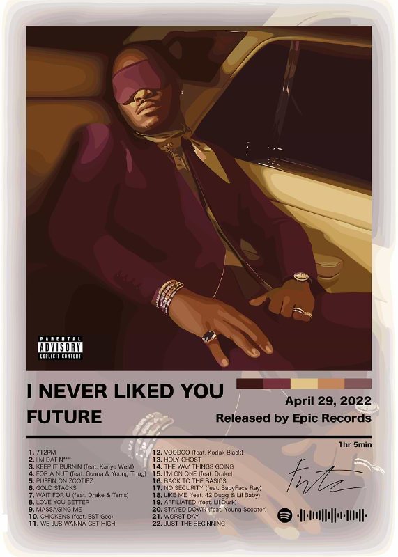 Future I Never Liked You Music Poster