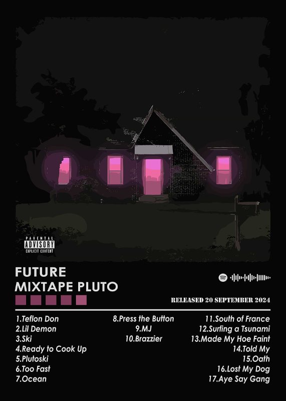 Future Mixtape Pluto Music Poster