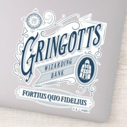 GRINGOTTS Wizarding Bank Vintage Graphic Sticker