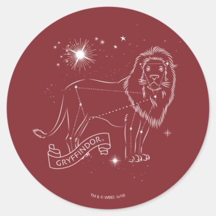 GRYFFINDOR™ Constellation Graphic Classic Round Sticker