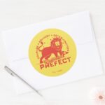 GRYFFINDOR™ Prefect Badge Classic Round Sticker