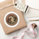 Gashouse Gorillas Logo Feat. Pitcher Classic Round Sticker