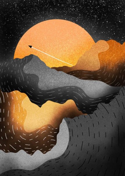 Giant Sun Lands Poster