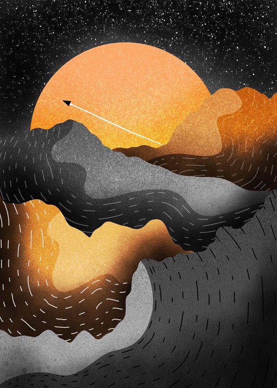 Giant Sun Lands Poster