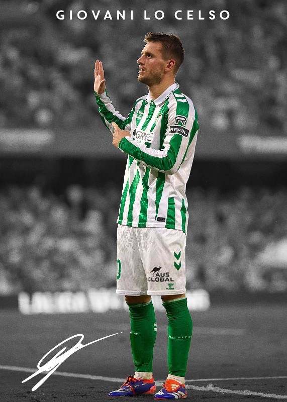 Giovani Lo Celso Soccer Poster