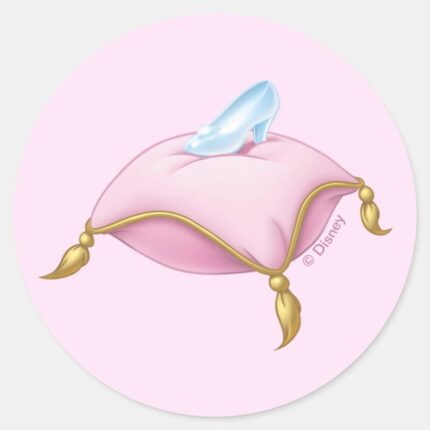 Glass Slipper Classic Round Sticker