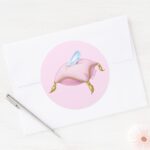 Glass Slipper Classic Round Sticker