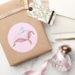 Glass Slipper Classic Round Sticker