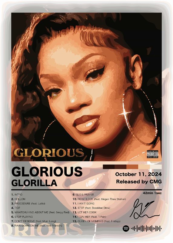 GloRilla Glorious Music Poster