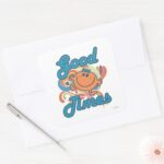 Good Times With Little Miss Fun Square Sticker