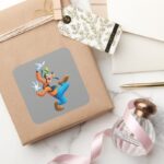 Goofy Dancing Square Sticker