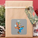 Goofy Dancing Square Sticker
