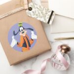 Goofy Hands Out Classic Round Sticker