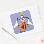 Goofy Hands Out Square Sticker