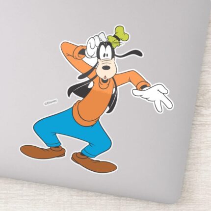 Goofy Scratching Head Sticker