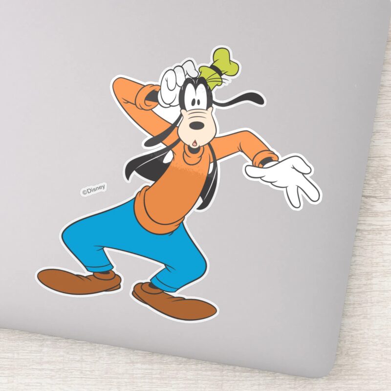 Goofy Scratching Head Sticker