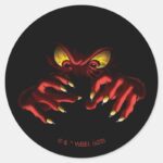 Gossamer Reaching Out Of The Shadows Classic Round Sticker