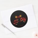 Gossamer Reaching Out Of The Shadows Classic Round Sticker
