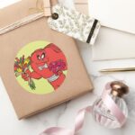 Gossamer With Roses Classic Round Sticker