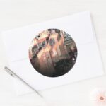 Gotham Burning Classic Round Sticker