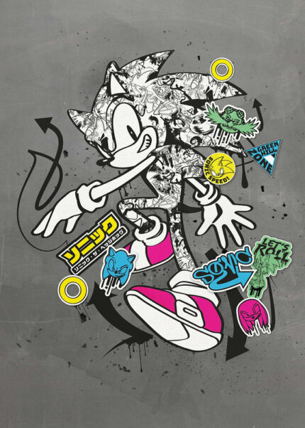 Graffiti Sonic Poster