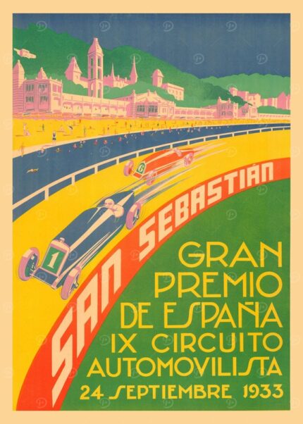 Gran Prix Premio San Sebastian Espana Poster