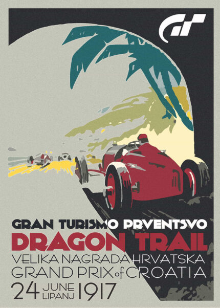 Gran Turismo Dragon Trail Grand Prix Croatia Poster
