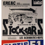 Grand Criterium Stock Cars Pastis 51 Ereac Nantes 23 Aout 1960s Poster