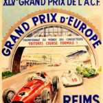 Grand Prix D Europe Reims 5 Juillet Poster