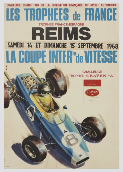 Grand Prix Reims 1968 Coupe Inter Trophee Craven A Poster