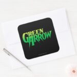 Green Arrow Logo 3 Square Sticker