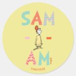Green Eggs And Ham Sam I Am Classic Round Sticker
